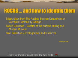 ROCKS and how to identify them