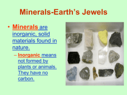 Minerals-Earth`s Jewels