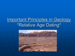 Sept 19_ Principles of Geology (Relative Dating)
