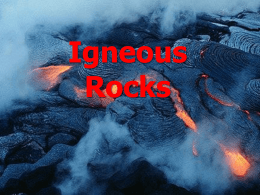 Igneous Rocks - for Jack L. Pierce