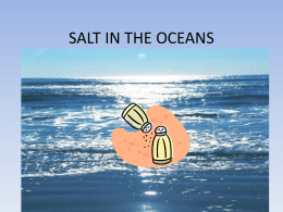 SALT IN THE OCEANS
