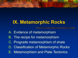 A. Evidence of Metamorphism