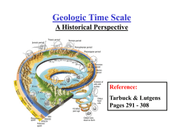 Geologic Time Scale A Historical Perspective