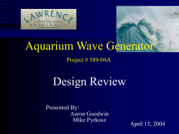 Aquarium Wave Generator