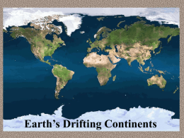 Drifting continents