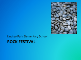 Rock Festival - Mrs. Kostiuk`s Class Blog