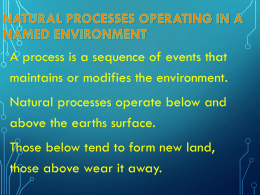 Natural Processes operating in a named