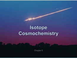 Chapter 5. Isotope Cosmochemistry
