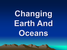 changing earth and oceans powerpoint