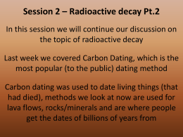 Radioactive decay pt.2