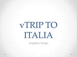 vTRIP TO ITALIA - Personal.psu.edu