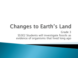 Changes to Earth*s Land