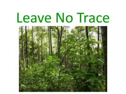 Leave No Trace - Troop 125 Commack