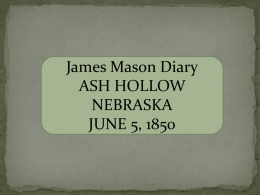June 5, 1850 - Ash Hollow
