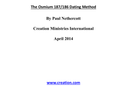 Osmium_Datingx - The Origin Of Life