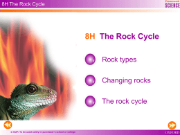 The Rock Cycle ppt File - Watford Grammar School for Boys Intranet