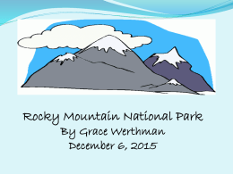 Rocky Mountain National Park Topographical Map