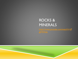 Power Point Presentation on Rocks