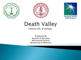 Geology of death valley