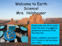 Earth Science Open House 2016