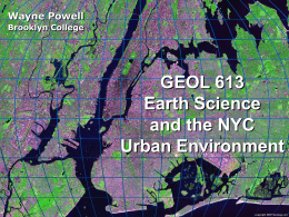 Earth Science and the NYC Urban Environment