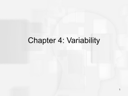 Chapter 4: Variability p. 104
