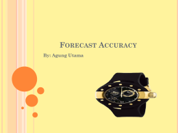 Forecast Accuracy