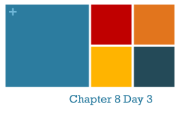 Chapter 8 Day 3