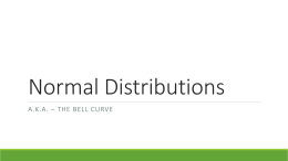 Normal Distributions