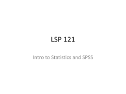 IT 121 Intro to Statistics