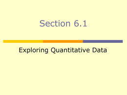 Chapter 4?: Comparing Two Quantitative Variables