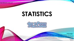 Statistics Blitz - North Florida Community College