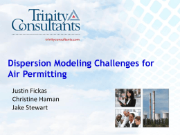 Dispersion Modeling Challenges for Air Permitting Presentation