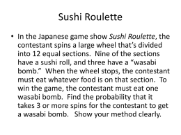 Sushi Roulette - Math For Life