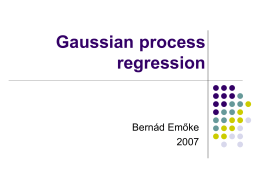 Gaussian process regression