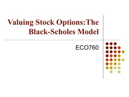 11_Valuing Stock OptionsThe Black