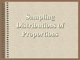 Chapter 9 Sampling distribution