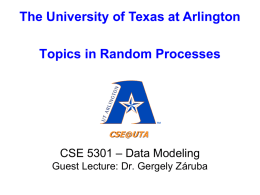 Slides (Dr. Zaruba) - The University of Texas at Arlington