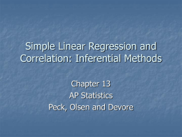Regression Inference