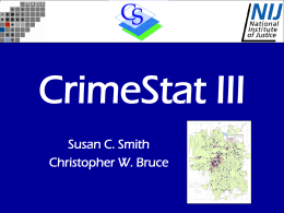 CrimeStat III Workbook PowerPoint - icpsr