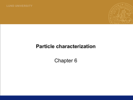 Partikelkarakterisering