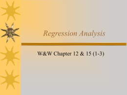 Regression Analysis