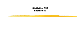 Statistics 400 - Simon Fraser University