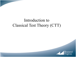 ClassicalTestTheory