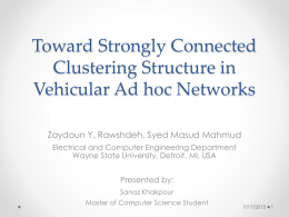 Distributed Clustering in Vehicular Networks