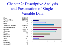 Chapter 1: Statistics