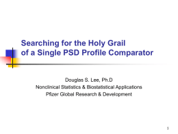 Searching for the Holy Grail of a PSD Profile Comparator
