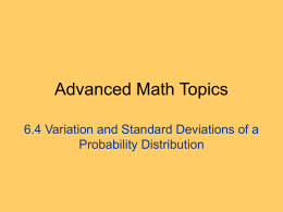 Advanced Math Topics - San Ramon Valley High School