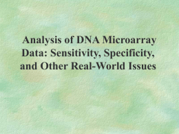 Comparative Analysis Using DNA Microarrays: Sensitivity