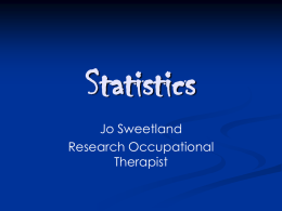 Statistical power - British Society of Rehabilitation Medicine
